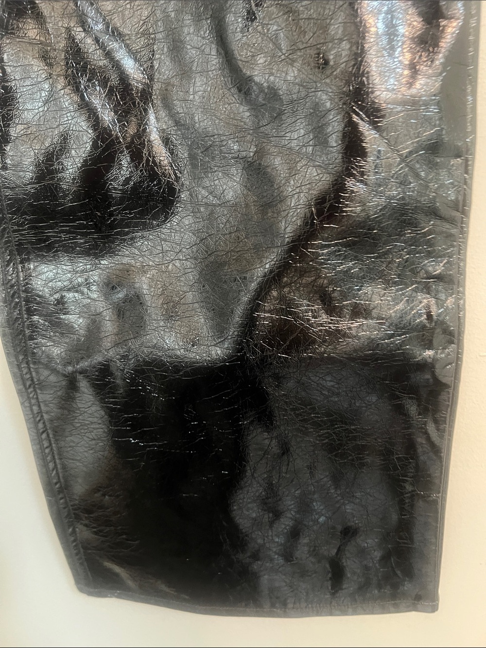 J. Crew Collection Faux Patent Leather Demi-Boot High Rise Pants - Picture 5 of 8